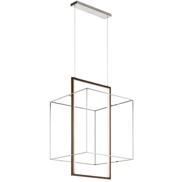 Viho LED Chandelier in Polished Nickel