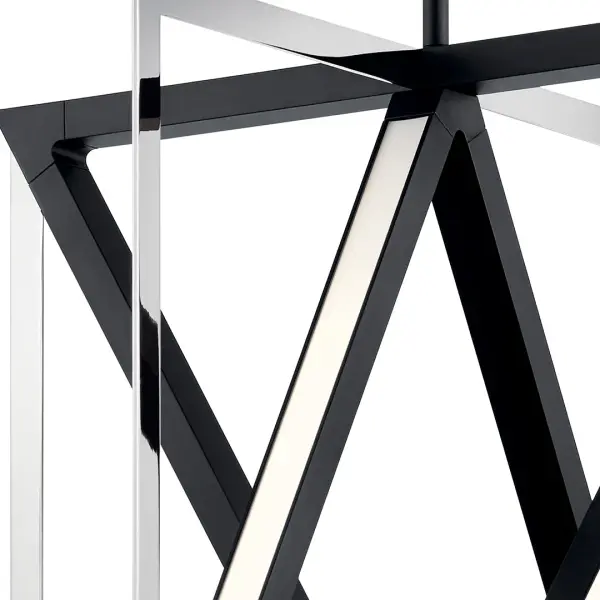 Axis 5-Light Pendant in Matte Black - Image 3