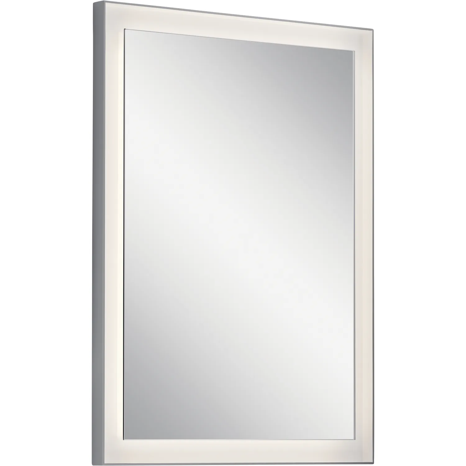 Ryame LED Mirror in Matte Silver