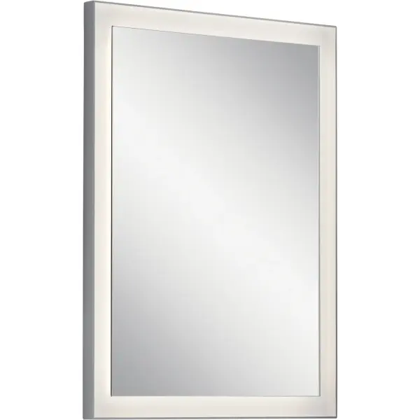 Ryame LED Mirror in Matte Silver