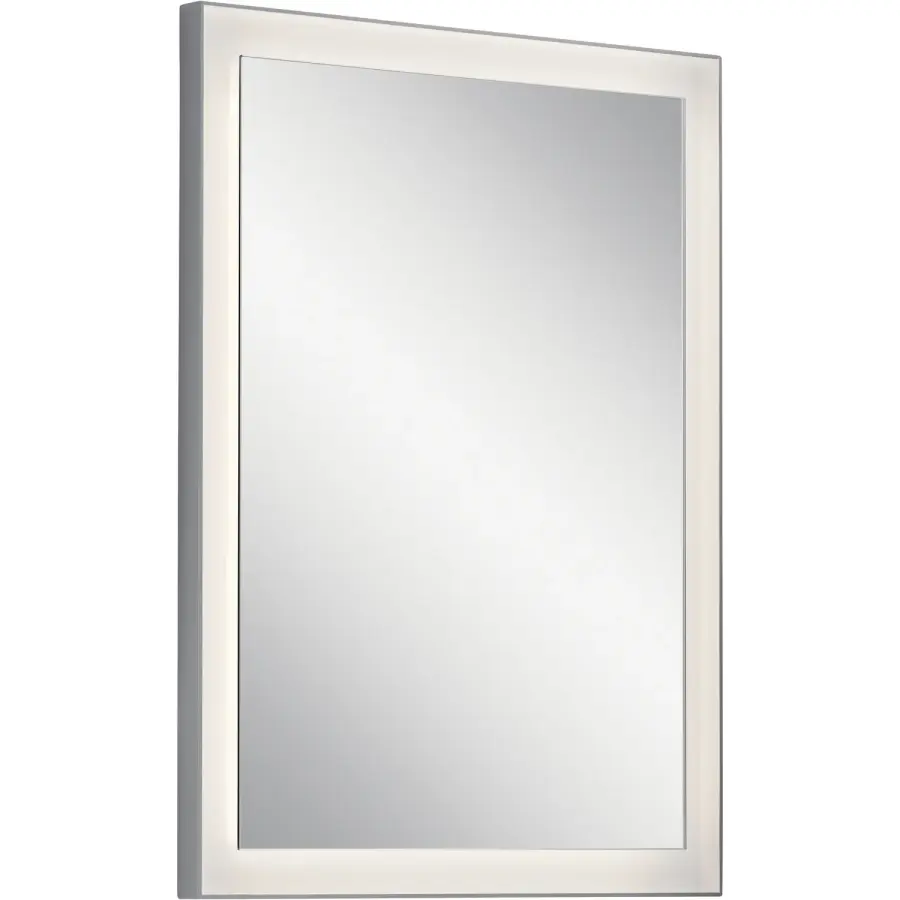 Ryame LED Mirror in Matte Silver