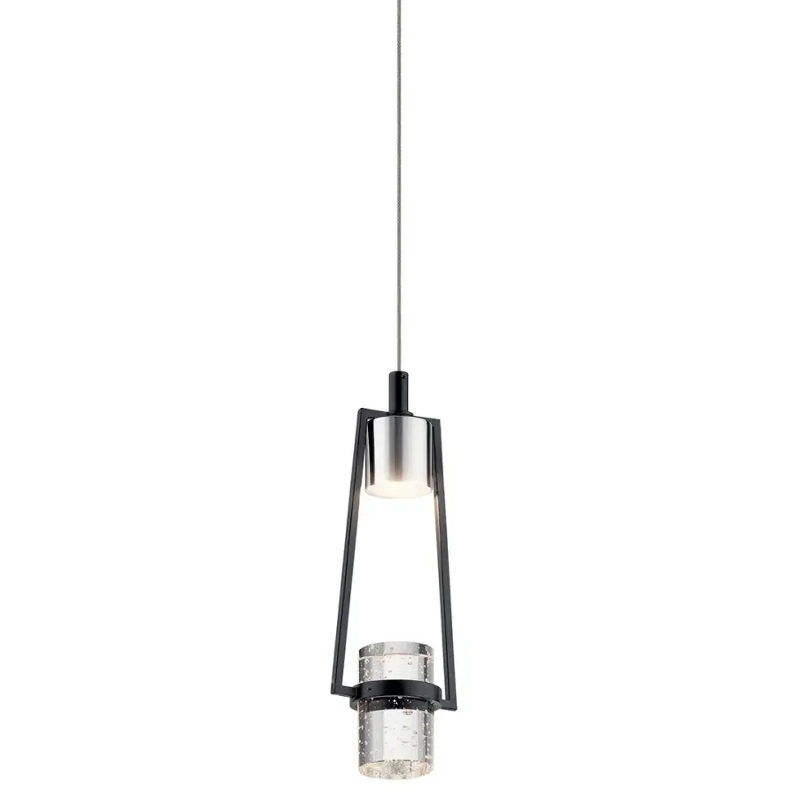 Ayse Mini Pendant in Matte Black - Image 1