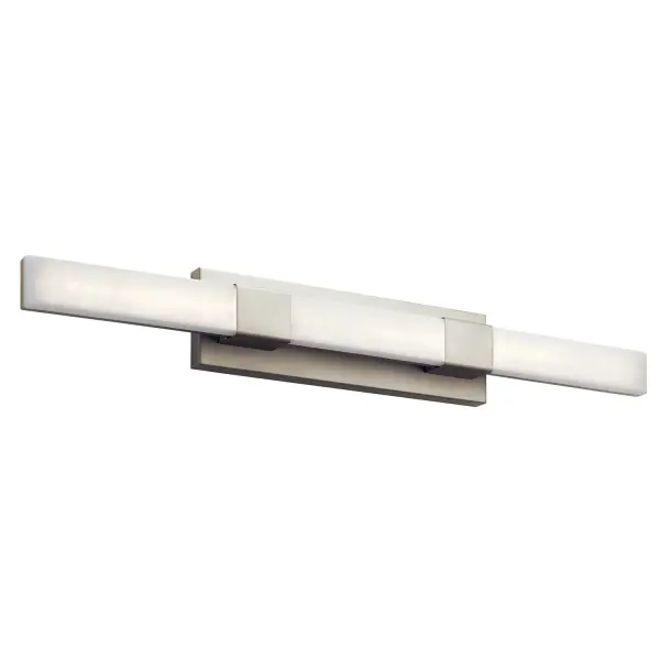 Neltev LED Linear Bath Light in Satin Nickel
