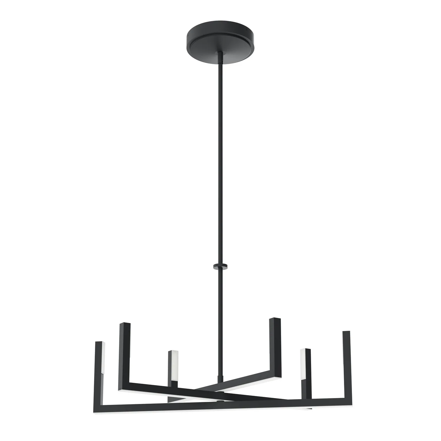 Priam LED Chandelier in Matte Black