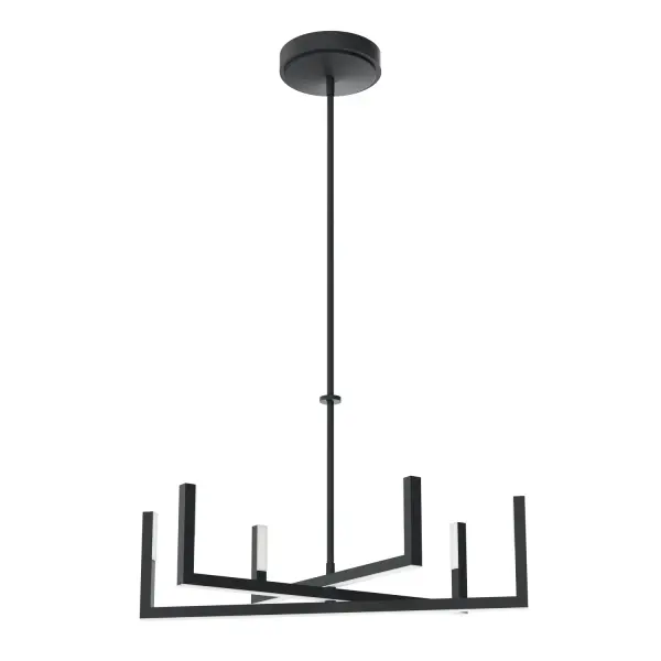 Priam LED Chandelier in Matte Black
