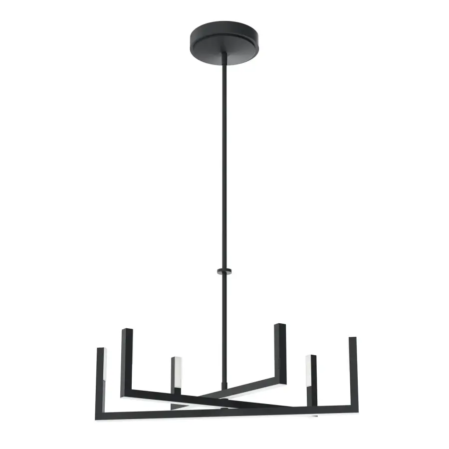 Priam LED Chandelier in Matte Black