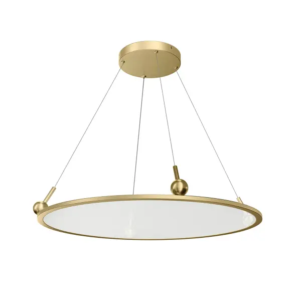 The Jovian LED Chandelier combines contemporary design with energy-efficient integrated LED technology. Its low-profile 4.71" height and 29.75" width make it perfect for modern spaces with standard ceiling heights.