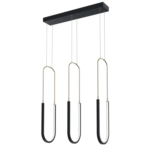 The Wayan LED Linear Chandelier delivers contemporary style with energy-efficient integrated LED lighting. Its compact 24-inch width and matte black finish make it perfect for smaller dining areas and kitchen islands.