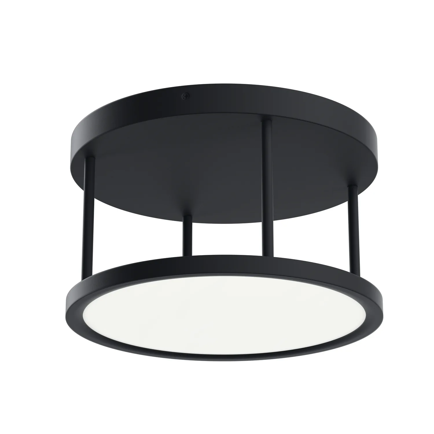 Lavi LED Semi Flush Mount in Matte Black