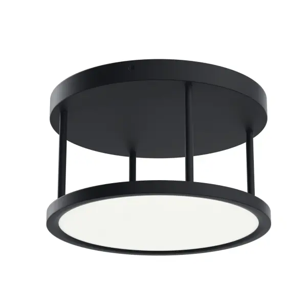 Lavi LED Semi Flush Mount in Matte Black
