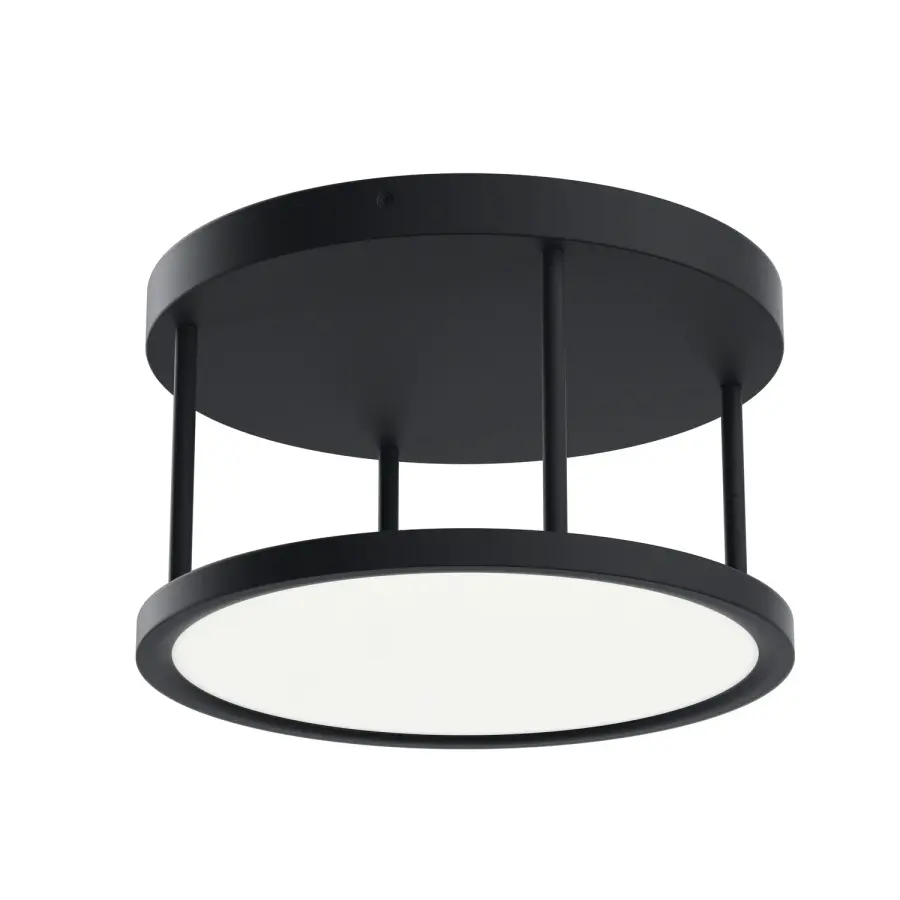 Lavi LED Semi Flush Mount in Matte Black