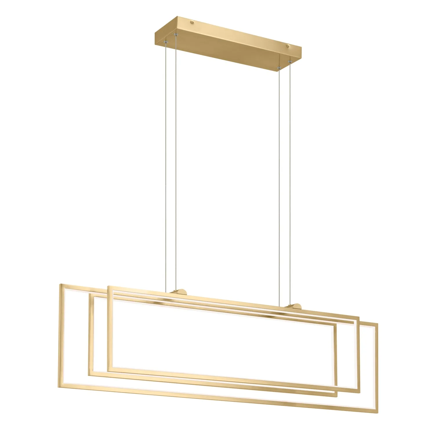 Jestin LED Linear Chandelier in Champagne Gold