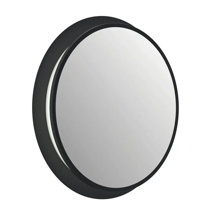 Chennai Lighted Mirror in Matte Black - Image 1