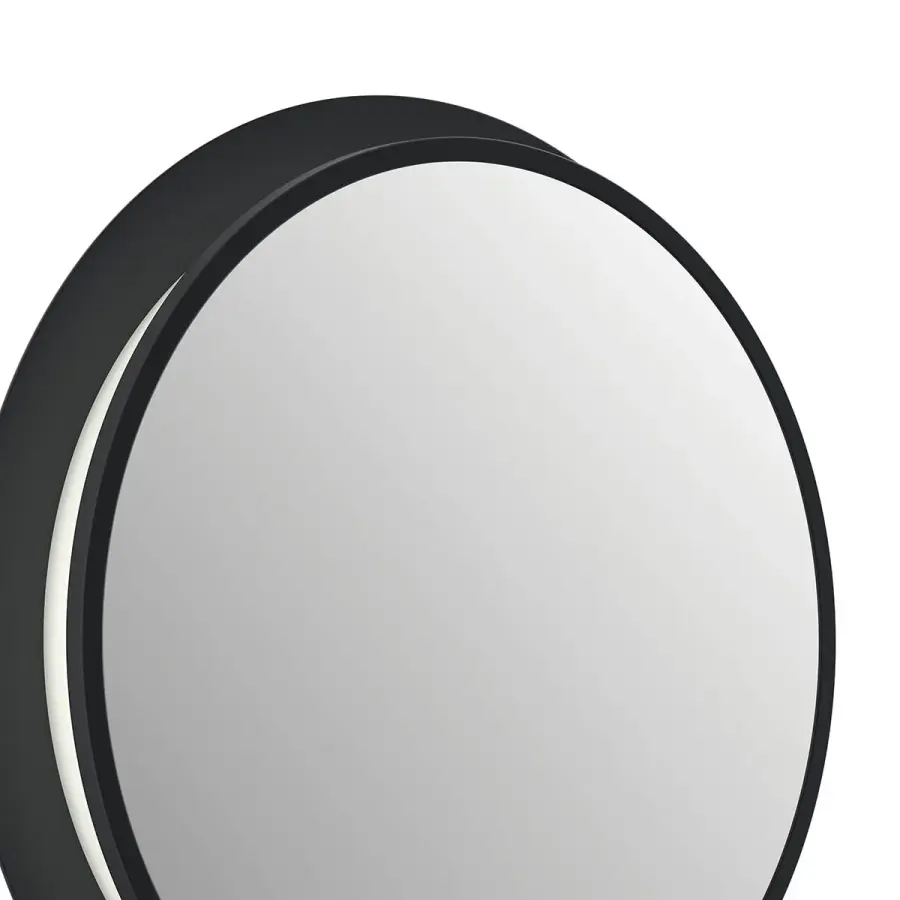 Chennai Lighted Mirror in Matte Black - Image 3