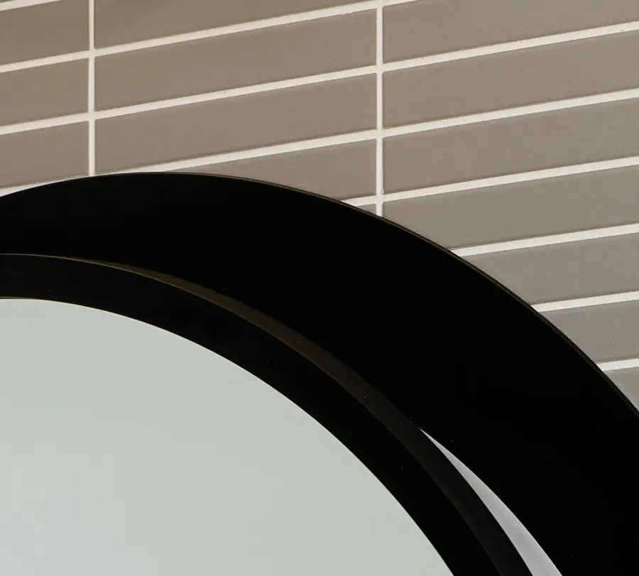 Chennai Lighted Mirror in Matte Black - Image 5