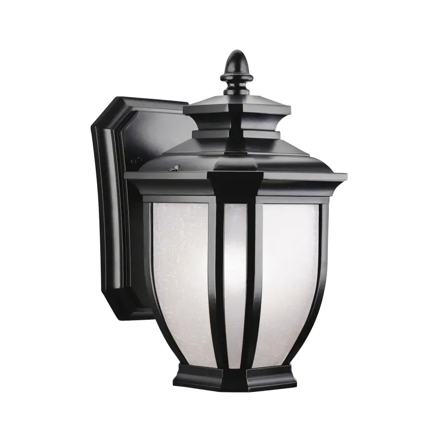 Salisbury One Light Outdoor Wall Mount in Black