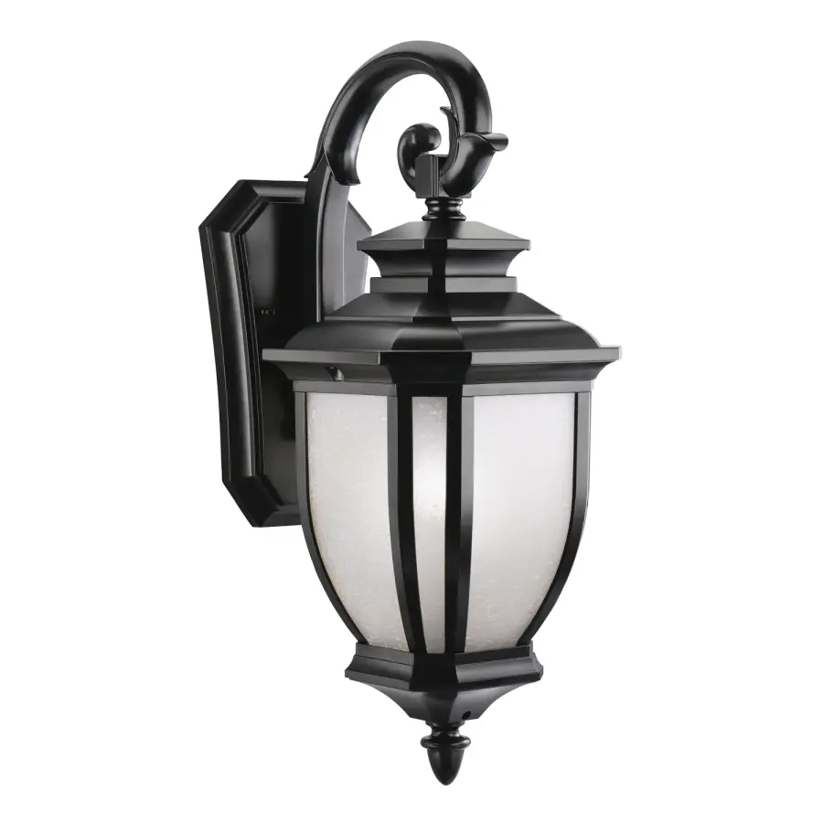 Salisbury One Light Outdoor Wall Mount in Black