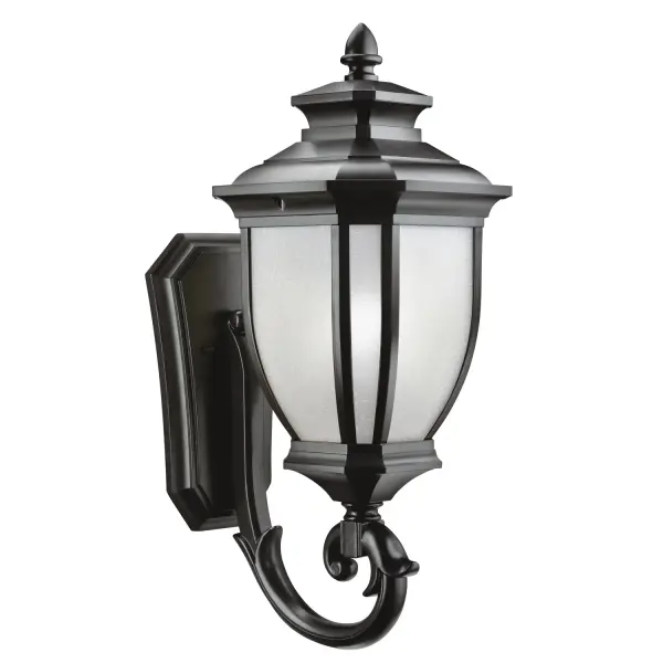 Salisbury One Light Outdoor Wall Mount in Black