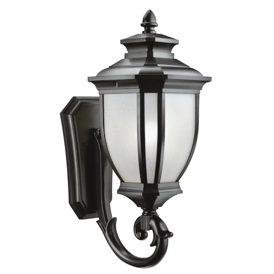 Salisbury One Light Outdoor Wall Mount in Black
