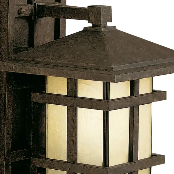 The Cross Creek Outdoor Wall Light combines traditional styling with durable wet-rated construction. Its aged bronze finish and satin etched glass create warm, welcoming illumination for entryways and outdoor living spaces. - alternate view