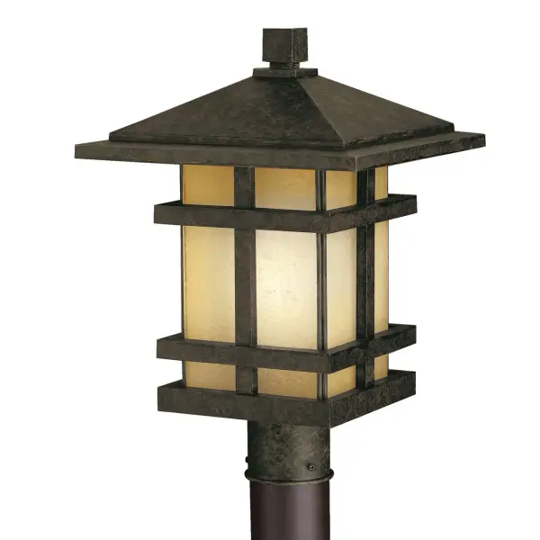 Classic Outdoor Post Light with Timeless Aged Bronze Finish - Image 1