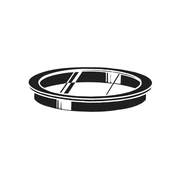 Durable black lens mount designed for outdoor landscape lighting systems. Compact 4.75-inch design provides secure mounting for lighting accessories in residential and commercial applications.