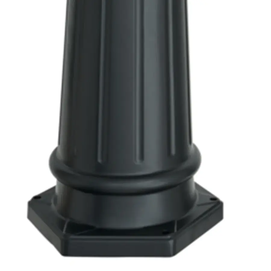 Accessory Post - 8 Foot Black Outdoor Mounting Post - Image 2