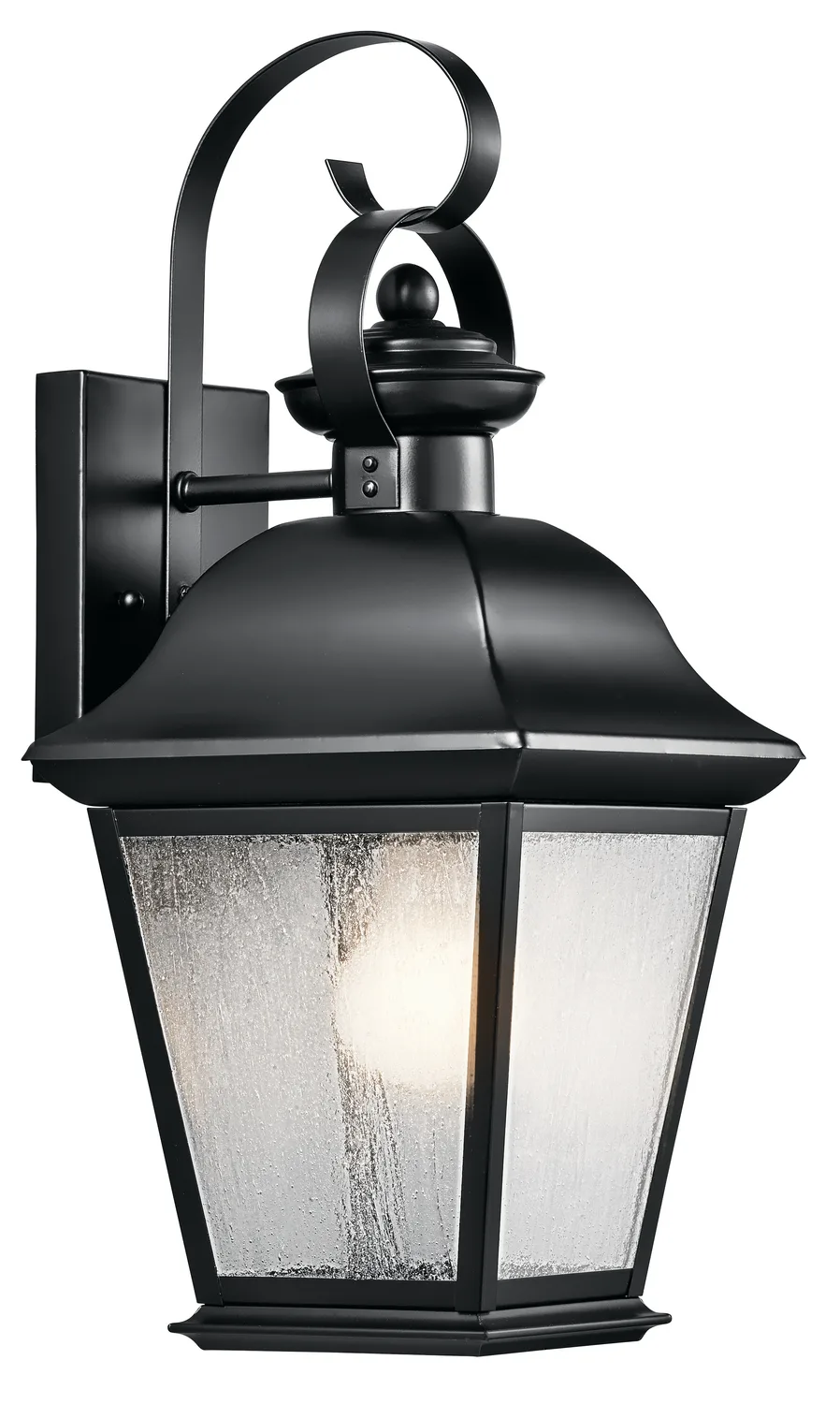 Mount Vernon One Light Outdoor Wall Mount in Black