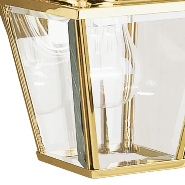 The Bay Shore Outdoor Wall Light combines traditional maritime design with premium polished brass finish and clear beveled glass. Perfect for coastal homes or anyone seeking timeless outdoor lighting with wet-rated durability. - alternate view