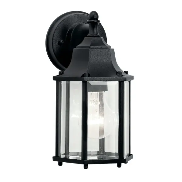 The Chesapeake Outdoor Wall Light combines traditional styling with practical outdoor durability. Featuring clear beveled glass and a wet-rated design, this compact fixture delivers reliable illumination for entryways and exterior spaces.