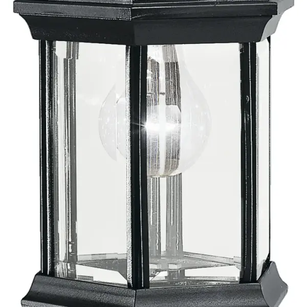 The Chesapeake Outdoor Wall Light combines traditional styling with durable wet-rated construction. Its clear beveled glass and compact 12-inch profile make it ideal for entryways, porches, and patios. - alternate view