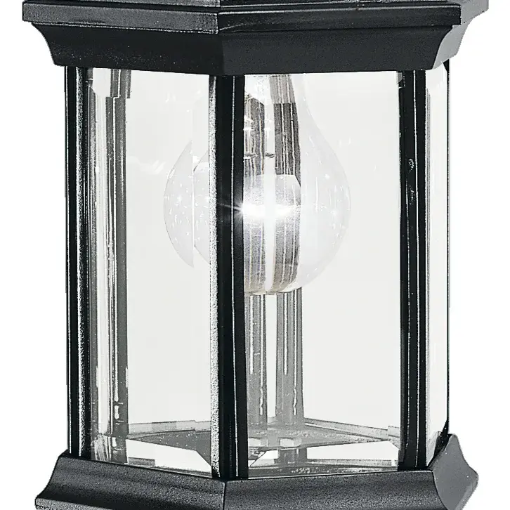 Classic Outdoor Wall Light with Timeless Beveled Glass Design - Image 2