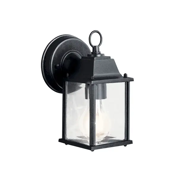 The Barrie outdoor wall light combines classic styling with practical durability. Its compact 8.5" height and clear beveled glass make it ideal for smaller outdoor spaces while maintaining traditional charm.