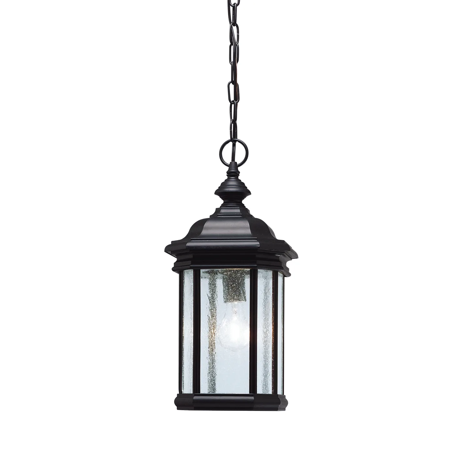 Kirkwood One Light Outdoor Pendant in Black