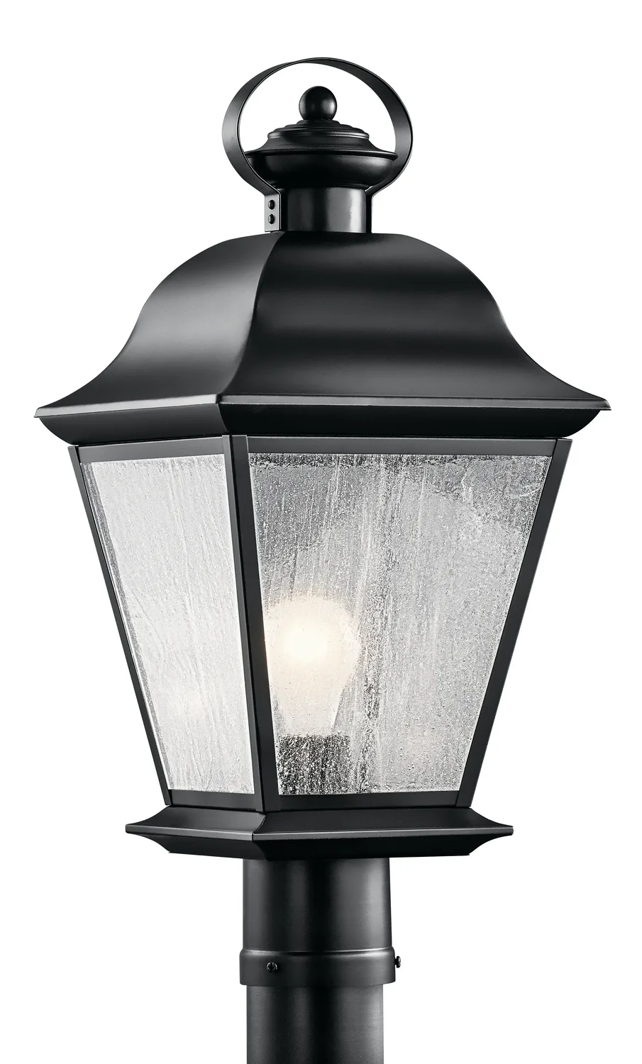 Mount Vernon One Light Outdoor Post Mount in Black