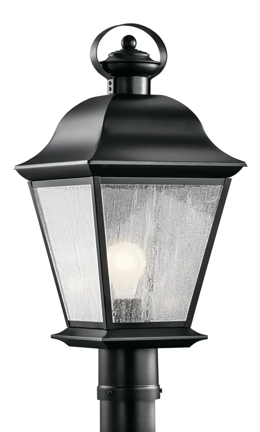 Mount Vernon One Light Outdoor Post Mount in Black