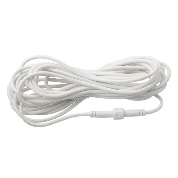 This 20-foot extension cord provides crucial installation flexibility for Direct-to-Ceiling downlight systems, allowing remote driver placement and centralized multi-fixture driver grouping.