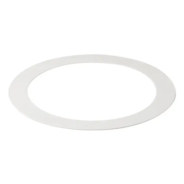 This aluminum goof ring provides a professional solution for covering oversized ceiling cutouts when installing 5-inch Direct-to-Ceiling downlights. The white finish blends seamlessly with most ceilings.