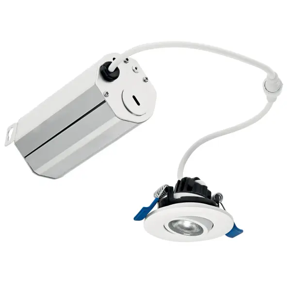 This mini gimbal downlight delivers 360 lumens of warm 2700K light in a compact 3-inch profile. The adjustable gimbal design allows precise light direction, while integrated LED technology ensures energy efficiency and long life.