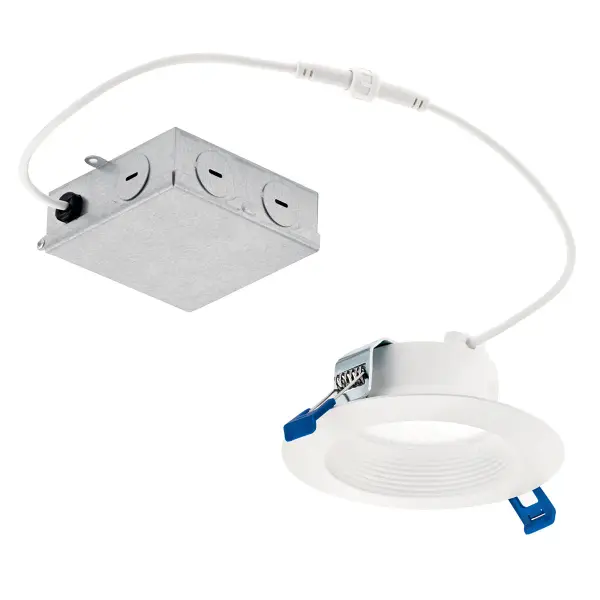 This 4-inch recessed LED downlight delivers 700 lumens of warm 3000K light with exceptional energy efficiency. Wet-rated for versatile installation, it's dimmable and features integrated LED technology for long-lasting performance.