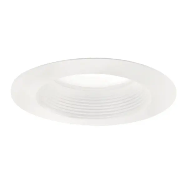 This 4-inch recessed LED downlight delivers 700 lumens of warm 3000K light with exceptional energy efficiency. Wet-rated for versatile installation, it's dimmable and features integrated LED technology for long-lasting performance. - alternate view