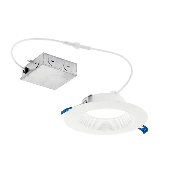 This 6-inch direct-to-ceiling recessed downlight delivers 900 lumens of warm 3000K light with integrated LED technology. Wet-rated for versatile placement, dimmable for ambiance control, and energy-efficient for long-term savings.