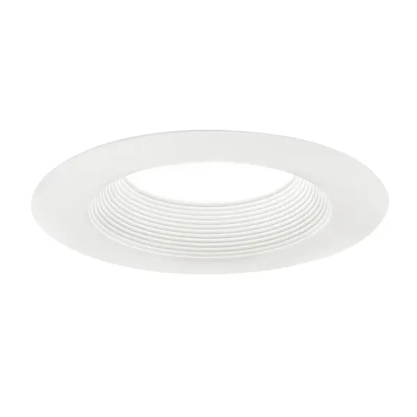 This 6-inch direct-to-ceiling recessed downlight delivers 900 lumens of warm 3000K light with integrated LED technology. Wet-rated for versatile placement, dimmable for ambiance control, and energy-efficient for long-term savings. - alternate view