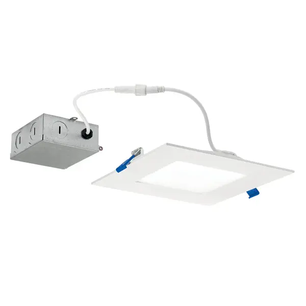 This ultra-slim 6-inch recessed downlight delivers 750 lumens of warm 2700K light in a compact 2-inch profile. Wet-rated for versatility, dimmable for ambiance control, and energy-efficient with integrated LED technology.
