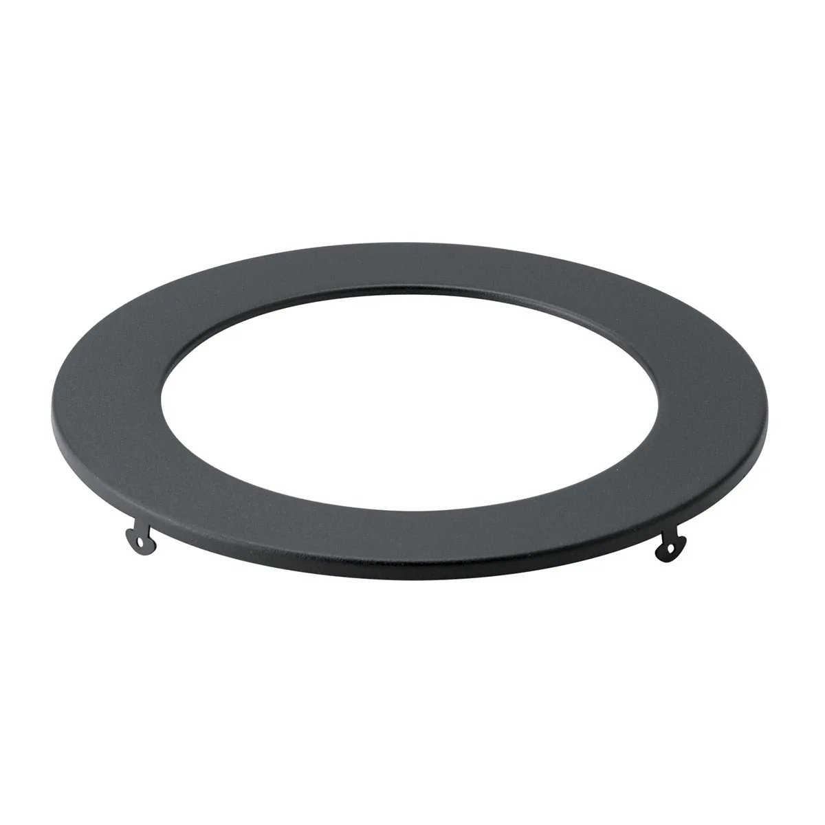 6" Round Slim Downlight Trim Ring in Textured Black