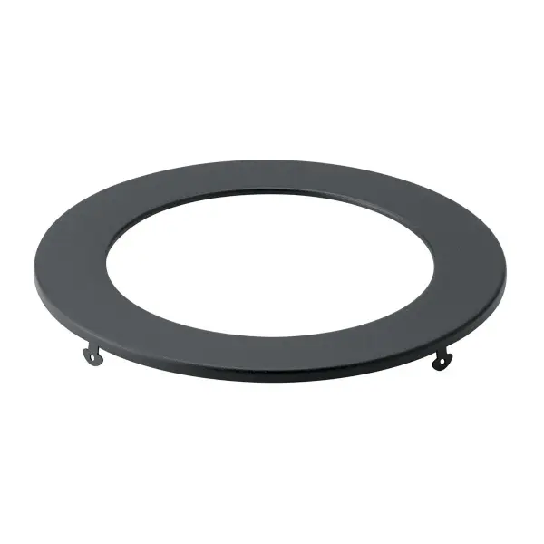 6" Round Slim Downlight Trim Ring in Textured Black