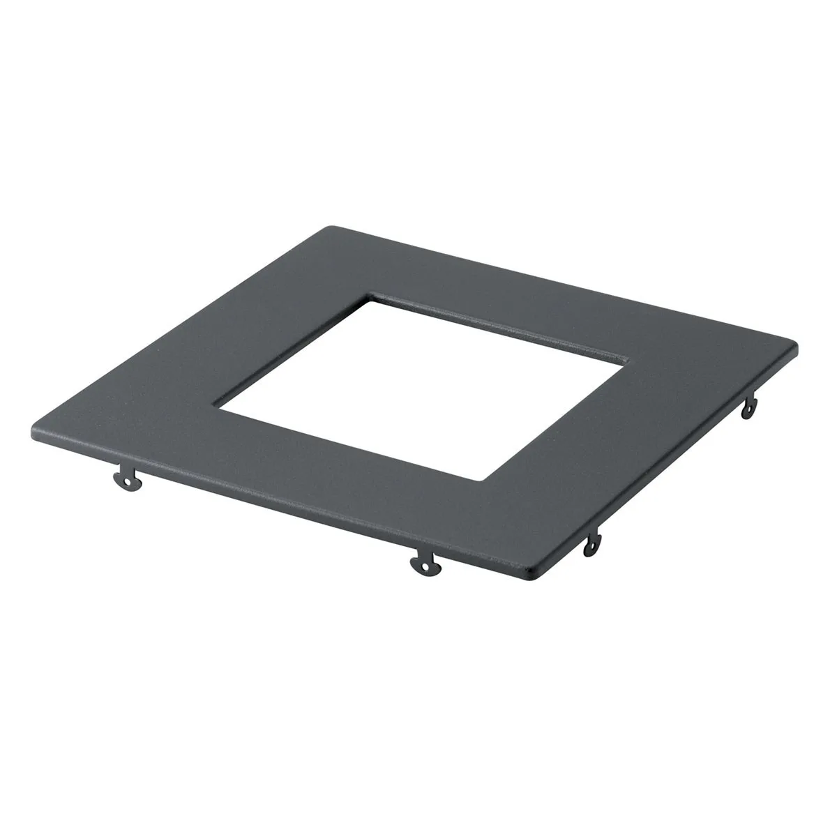 6" Square Slim Downlight Trim in Textured Black