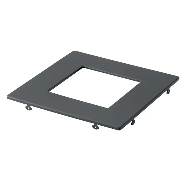 6" Square Slim Downlight Trim in Textured Black