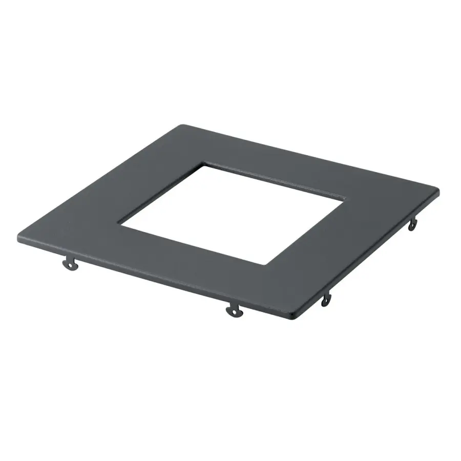 6" Square Slim Downlight Trim in Textured Black