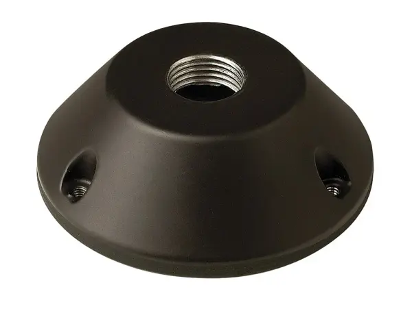 A compact aluminum surface mount accessory designed for outdoor landscape lighting systems. Durable bronze finish provides weather resistance and aesthetic coordination with bronze fixture families.